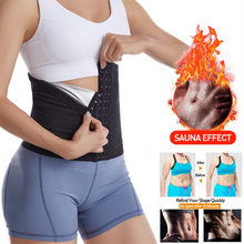 Load image into Gallery viewer, Adjustable Sauna Slimming Belt for Women Shaperwear Training Belly Sheath Corset Sweat Fat Burning Strap Body Shaper Weight Loss
