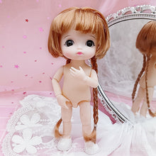 Load image into Gallery viewer, Adollya 16cm BJD Doll Nude Body Ball Jointed Swivel Doll 3D Eyes 13 Moveable Joints Body Make-up Princess 1/12 BJD Dolls
