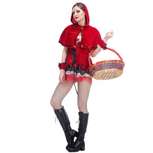 Load image into Gallery viewer, Adult Fairy Tale Little Red Riding Hood Costume Fancy Adult Hallowen Dressing Up Fantasia Feminina Christmas Costumes
