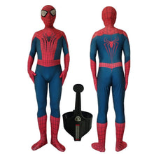 Load image into Gallery viewer, Adult Luxury Spiderman Jumpsuit Cosplay Costume Movie Superhero Miles Morales Raimi Fantasy Peter Parker Halloween Costume
