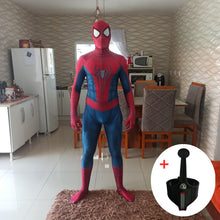 Load image into Gallery viewer, Adult Luxury Spiderman Jumpsuit Cosplay Costume Movie Superhero Miles Morales Raimi Fantasy Peter Parker Halloween Costume
