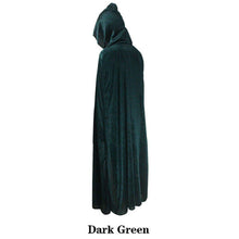 Load image into Gallery viewer, Adult Vampire Capes Kids Hooded Robes Black Red Reversible Forest Green Deluxe Halloween Cloak Full Length  Cosplay
