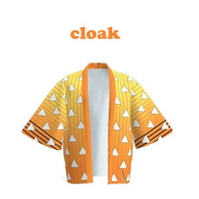 Load image into Gallery viewer, Adult and Kids  Demon Slayer Kimetsu No Yaiba Agatsuma Zenitsu Cosplay Costume Kimono Uniform Halloween Party Costumes
