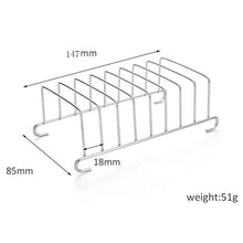 Load image into Gallery viewer, Air Fryer Accessories Toast Bread Rack Food Restaurant Cooling Grid Stainless Steel Cookie Tool Home Pancake Holder Kitchen
