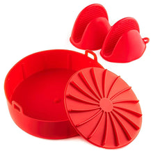 Load image into Gallery viewer, Air Fryer Silicone Pot Mini Oven Mitts Replacement Basket Non-stick Pan Tray Air Fryer Accessories For 3 to 5 QT
