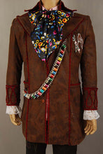Load image into Gallery viewer, Alice Cosplay Johnny Depp as Mad Hatter Outfit Jacket Pants Tie Halloween Costume For Adult Full Suit
