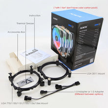 Load image into Gallery viewer, Cooling Fan CPU Cooler 6 Heatpipe with RGB 4pin CPU Fan

