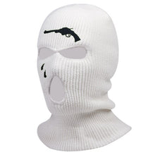 Load image into Gallery viewer, Embroidery 3-hole Balaclava Born To Die Knit Hat Army Tactical CS Winter Ski Riding Mask Beanie Prom Party Warm Mask
