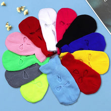 Load image into Gallery viewer, Embroidery 3-hole Balaclava Born To Die Knit Hat Army Tactical CS Winter Ski Riding Mask Beanie Prom Party Warm Mask
