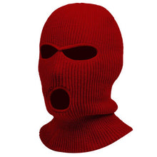 Load image into Gallery viewer, Embroidery 3-hole Balaclava Born To Die Knit Hat Army Tactical CS Winter Ski Riding Mask Beanie Prom Party Warm Mask

