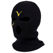 Load image into Gallery viewer, Embroidery 3-hole Balaclava Born To Die Knit Hat Army Tactical CS Winter Ski Riding Mask Beanie Prom Party Warm Mask
