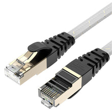 Load image into Gallery viewer, Ethernet Cable RJ45 Cat7 Lan Cable STP RJ 45 Flat Network Cable Patch Cord for Modem, Router, TV, Patch Panel, PC, Laptop
