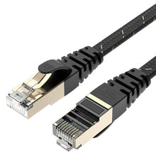 Load image into Gallery viewer, Ethernet Cable RJ45 Cat7 Lan Cable STP RJ 45 Flat Network Cable Patch Cord for Modem, Router, TV, Patch Panel, PC, Laptop
