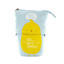 Load image into Gallery viewer, Pencil Case Cartoon Cute Cat Bear Sheep Canvas Fold Standing Holder Stationery Organizer Kids Pencil  Bag
