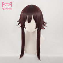 Load image into Gallery viewer, 【AniHut】Megumin Cosplay Wig Anime God's Blessing on this Wonderful World Synthetic Dark Red Hair  Cosplay Costumes Hair
