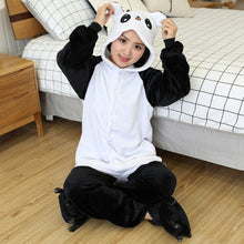 Load image into Gallery viewer, Animal onesie for adults Kids  Cosplay Lion Wolf Tiger Costume jumpsuit children sleepwear Women one piece pajamas
