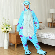 Load image into Gallery viewer, Animal onesie for adults Kids  Cosplay Lion Wolf Tiger Costume jumpsuit children sleepwear Women one piece pajamas
