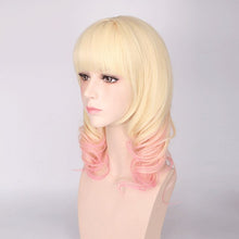 Load image into Gallery viewer, Anime 50CM Diabolik Lovers Cosplay Wig Komori Yui Light Blonde with Pink Cos Wigs Heat Resistant  Hair Cos Wigs
