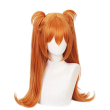 Load image into Gallery viewer, Anime Asuka Langley Soryu Cosplay Wig Long Orange Heat Resistant Costume Synthetic Hair Women Headwear
