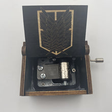 Load image into Gallery viewer, Attack On Titan Wings of Liberty Scout Regiment Theme Handmade Engraved Wooden Music Box Crafts Cosplay

