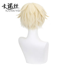Load image into Gallery viewer, Anime Bennett Wig Game Genshin Impact Cosplay Golden Short Heat Resistant  Hair Pelucas Anime Costume Role Play Wigs

