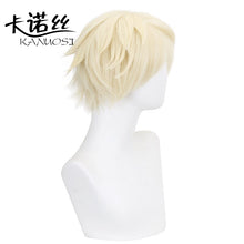 Load image into Gallery viewer, Anime Bennett Wig Game Genshin Impact Cosplay Golden Short Heat Resistant  Hair Pelucas Anime Costume Role Play Wigs
