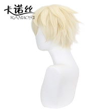 Load image into Gallery viewer, Anime Bennett Wig Game Genshin Impact Cosplay Golden Short Heat Resistant  Hair Pelucas Anime Costume Role Play Wigs
