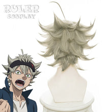 Load image into Gallery viewer, Anime Black Clover Asta Gridelin Short Wig Cosplay Accessory Heat-resistant Fiber Cosplay Wig Costume Prop + Free Wig Cap
