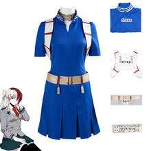 Load image into Gallery viewer, Anime Boku No Hero Academia Todoroki Shoto Cosplay Girls Dress Necklace Wig Woman Girl Skirt Headwear School Uniform
