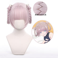 Load image into Gallery viewer, Anime Call of The Night Nanakusa Nazuna Cosplay Wig Yofukashi no Uta Braided Gray Purple Heat Resistant Hair Wigs + Wig Cap
