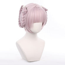 Load image into Gallery viewer, Anime Call of The Night Nanakusa Nazuna Cosplay Wig Yofukashi no Uta Braided Gray Purple Heat Resistant Hair Wigs + Wig Cap
