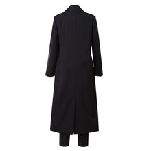 Load image into Gallery viewer, Anime Chainsaw Man Makima Cosplay Costume Black Trench Shirt Tie Pants Makima Wig Long Light Red Braid Men Women Suit Uniform
