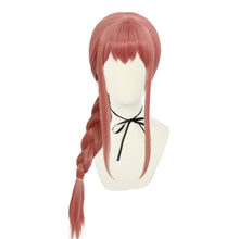 Load image into Gallery viewer, Anime Chainsaw Man Makima Cosplay Halloween Long Ladies Wig Braided Cosplay Heat Resistant Synthetic Anime Wig + Wig Cap
