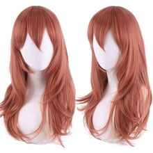 Load image into Gallery viewer, Anime Chainsaw Man Wig Makima Long Rose Red Hair Cosplay Wig Role Play Halloween Hair Synthetic 75cm
