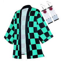 Load image into Gallery viewer, Anime Cosplay Costume Demon Slayer Kimetsu No Yaiba Haori Kimono Agatsuma Zenitsu Kochou Shinobu Summer Coat Shirt Anime Clothes
