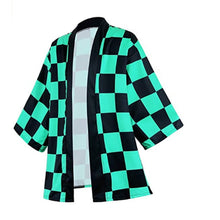 Load image into Gallery viewer, Anime Cosplay Costume Demon Slayer Kimetsu No Yaiba Haori Kimono Agatsuma Zenitsu Kochou Shinobu Summer Coat Shirt Anime Clothes
