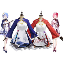 Load image into Gallery viewer, Cosplay Costume Uniform For Ram Rem Re:zero Kara Hajimeru Isekai Seikatsu Life In A Different World Cosplay Cheongsam
