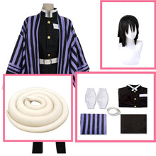 Load image into Gallery viewer, Anime Cosplay Demon Slayer Kimetsu No Yaiba Iguro Obanai Costume Halloween Party White Snake Props
