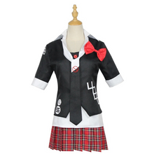 Load image into Gallery viewer, Danganronpa Cosplay Costume Enoshima Junko JK Uniform Short Skirt Double Tail Braid Wig Headwear Suit Halloween Costumes

