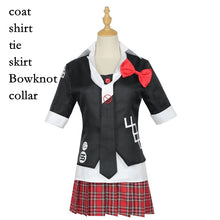 Load image into Gallery viewer, Danganronpa Cosplay Costume Enoshima Junko JK Uniform Short Skirt Double Tail Braid Wig Headwear Suit Halloween Costumes

