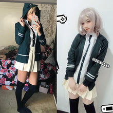 Load image into Gallery viewer, Danganronpa Nanami ChiaKi Cosplay Costume High School Students Uniform Jacket Short Skirt Wig Suit Halloween Costumes
