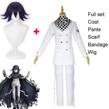 Load image into Gallery viewer, Anime Danganronpa V3 Kokichi Oma Cosplay President Uniforms Scarf Wig Cloak and Hat Halloween Carnaval Party Costumes
