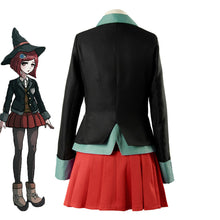 Load image into Gallery viewer, Anime Danganronpa Yumeno Himiko Cosplay Costume School Girl Uniform Halloween Carnival Party Skirt Set Red Wig Magic Hat
