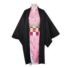 Load image into Gallery viewer, Anime Demon Slayer Brother and Sister Kamado Nezuko Halloween Cosplay Anime Costume Wig
