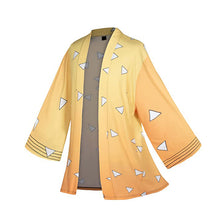 Load image into Gallery viewer, Demon Slayer Kimetsu No Yaiba Haori Kimono Cosplay Costume Kamado Nezuko Coat Shirt Halloween Costumes for Child Adult
