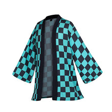 Load image into Gallery viewer, Demon Slayer Kimetsu No Yaiba Haori Kimono Cosplay Costume Kamado Nezuko Coat Shirt Halloween Costumes for Child Adult
