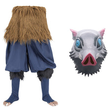 Load image into Gallery viewer, Demon Slayer Kimetsu No Yaiba Hashibira Inosuke Cosplay Costume Pig Mask Pants Outfit Halloween Carnival Costumes Clothes
