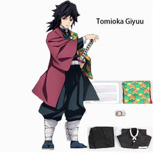 Load image into Gallery viewer, Anime Demon Slayer: Kimetsu No Yaiba Zenitsu Giyu Tanjirou Kamado Nezuko Cosplay Women Kids Kimono Uniform Cosplay Costume
