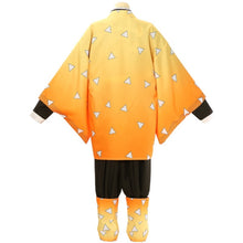 Load image into Gallery viewer, Anime Demon Slayer Kimetsu no Yaiba Agatsuma Zenitsu Cosplay Costume Kimono Uniform Halloween Christmas Party clothes
