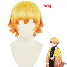 Load image into Gallery viewer, Anime Demon Slayer Kimetsu no Yaiba Agatsuma Zenitsu Cosplay Costume Kimono Uniform Halloween Christmas Party clothes
